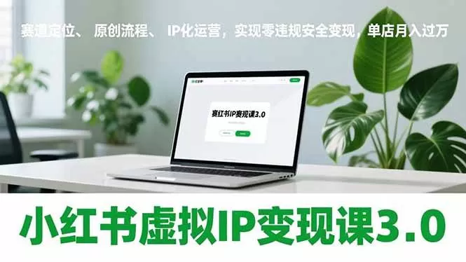（17029期）小红书虚拟IP变现课3.0，赛道定位、原创流程、IP化运营，实现零违规安全变现，单店月入过万我爱资源网-www.52zy.xyz我爱资源网