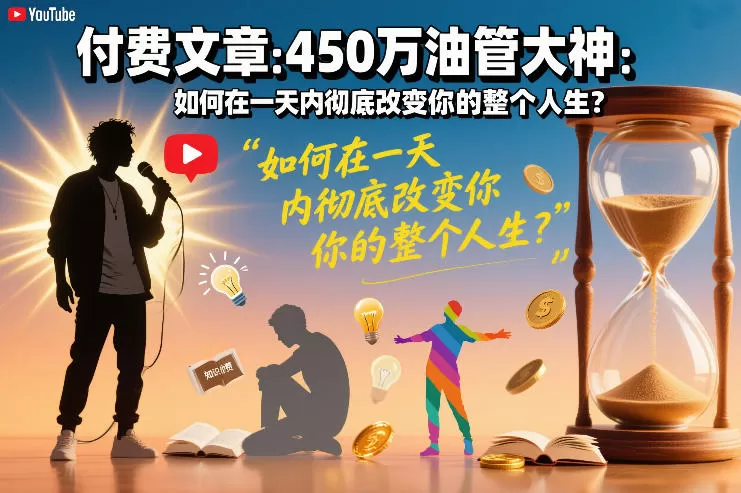 付费文章：450万油管大神：如何在一天内彻底改变你的整个人生？我爱资源网-www.52zy.xyz我爱资源网