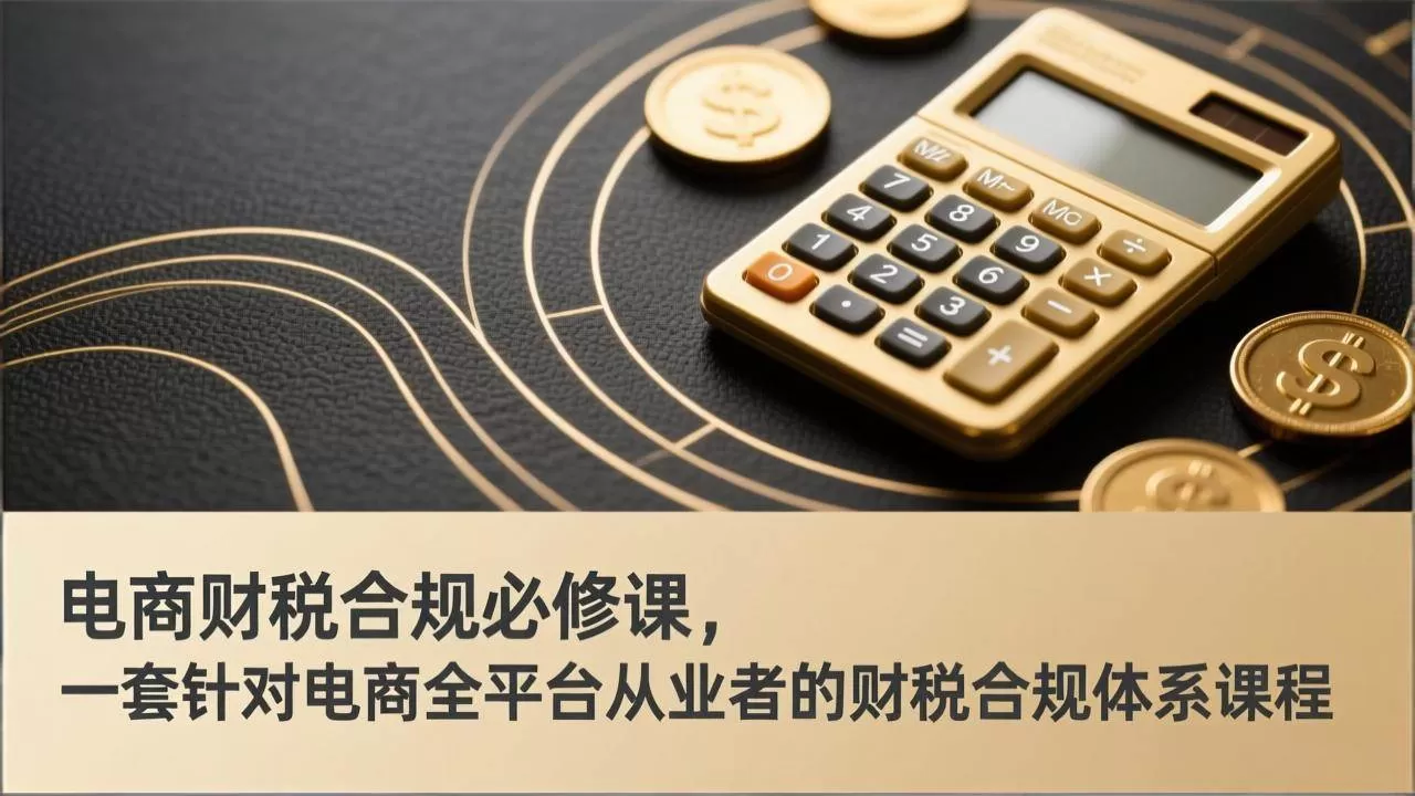 (17359期)电商财税合规必修课,是一套针对电商全平台从业者的财税合规体系课程 (17359期)电商财税合规必修课,是一套针对电商全平台从业者的财税合规体系课程