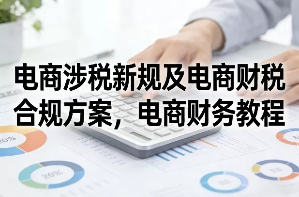 电商涉税新规及电商财税合规方案,电商财务教程 电商涉税新规及电商财税合规方案,电商财务教程