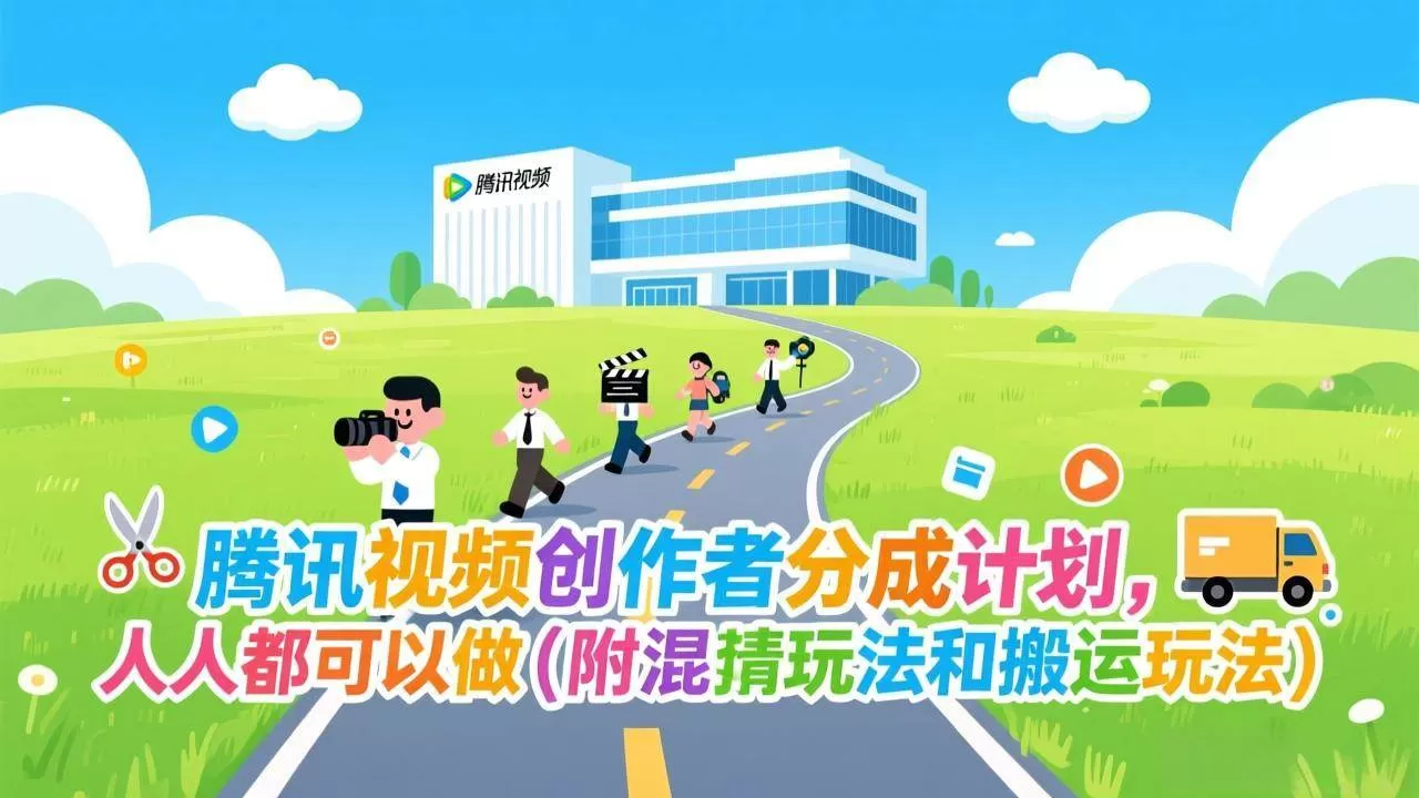 （17137期）腾讯视频创作者分成计划，人人都可以做（附混剪玩法和搬运玩法）我爱资源网-www.52zy.xyz我爱资源网