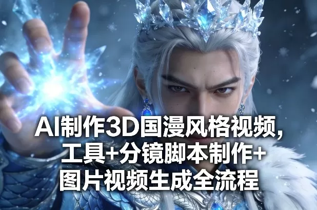 AI制作3D国漫风格视频，工具+分镜脚本制作+图片视频生成全流程我爱资源网-www.52zy.xyz我爱资源网