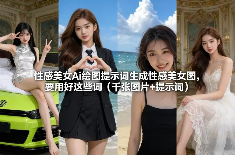 性感美女Ai绘图提示词生成性感美女图，要用好这些词（千张图片+提示词）我爱资源网-www.52zy.xyz我爱资源网
