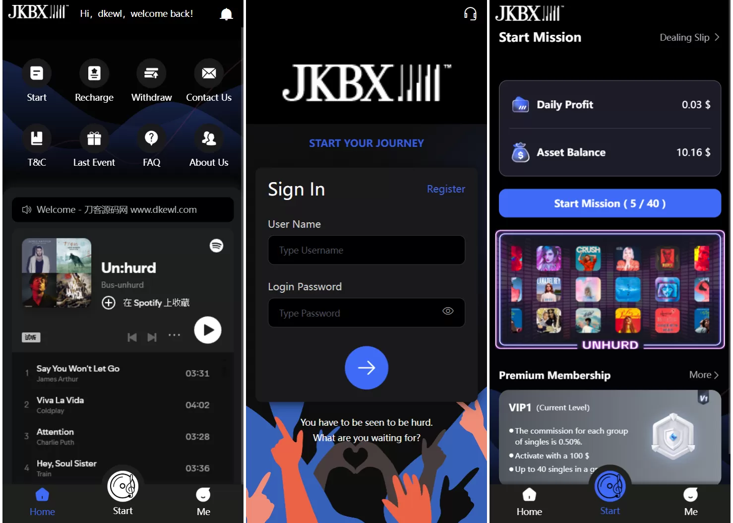 JKBX海外音乐抢单系统源码 Thinkphp框架 附教程我爱资源网-www.52zy.xyz我爱资源网