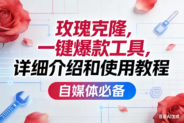 （17475期）玫瑰克隆，一键爆款工具详细介绍和使用教程，自媒体必备我爱资源网-www.52zy.xyz我爱资源网