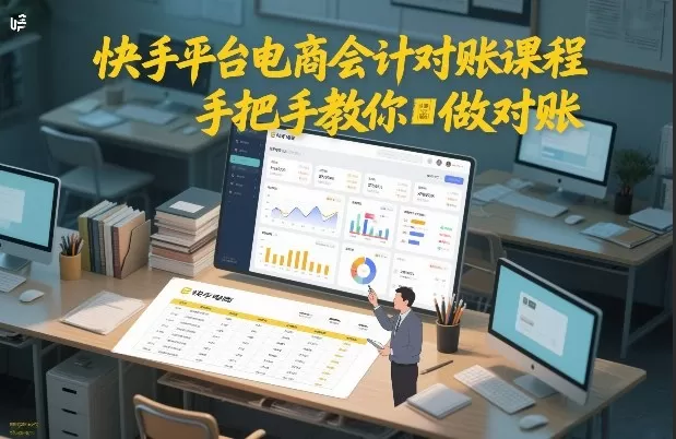快手平台电商会计对账课程,手把手教你做对账 快手平台电商会计对账课程,手把手教你做对账