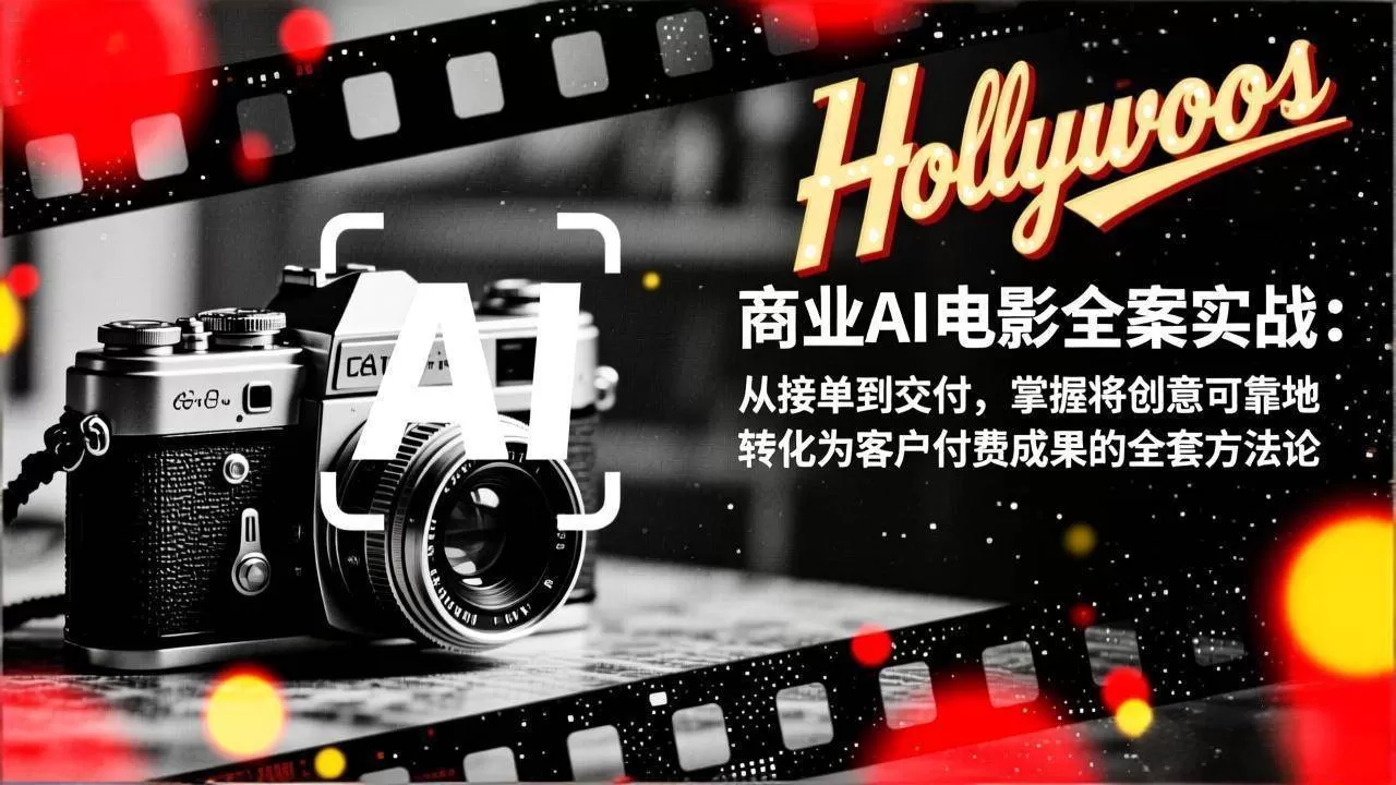 （17092期）商业AI电影全案实战：从接单到交付，掌握将创意可靠地转化为客户付费成果的全套方法论我爱资源网-www.52zy.xyz我爱资源网