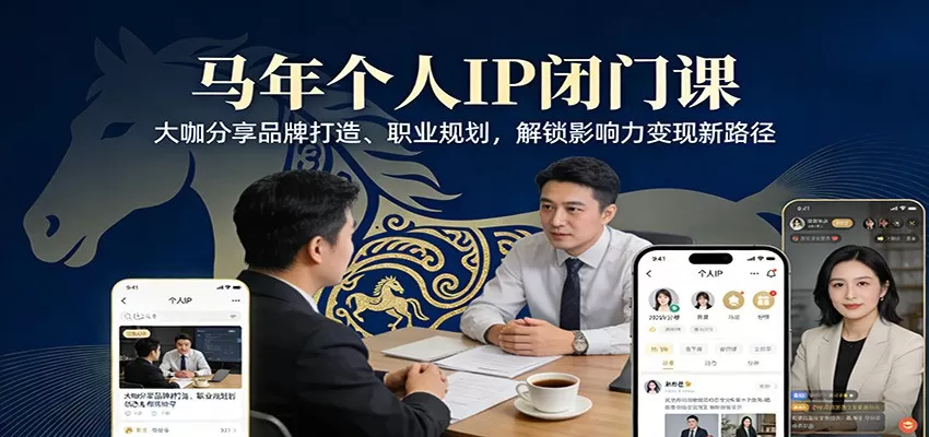 马年个人IP闭门课，大咖分享品牌打造、职业规划，解锁影响力变现新路径我爱资源网-www.52zy.xyz我爱资源网