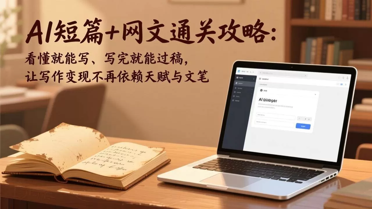 （17515期）AI短篇+网文通关攻略：看懂就能写、写完就能过稿，让写作变现不再依赖天赋与文笔我爱资源网-www.52zy.xyz我爱资源网