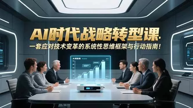 （16989期）AI时代战略转型课：一套应对技术变革的系统性思维框架与行动指南！我爱资源网-www.52zy.xyz我爱资源网
