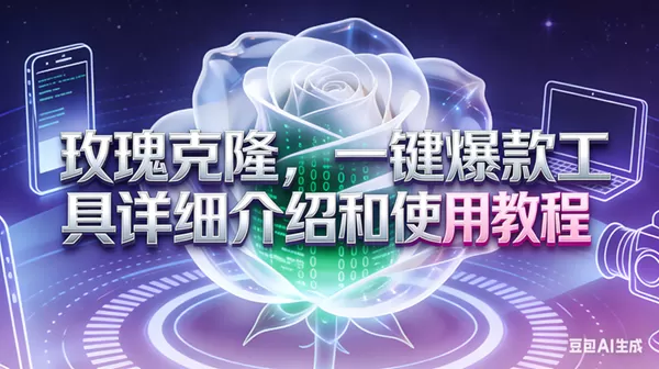 （17407期）玫瑰克隆工具，ai鲁大魔，自媒体必备神器，一键爆款神器，详细教程。我爱资源网-www.52zy.xyz我爱资源网