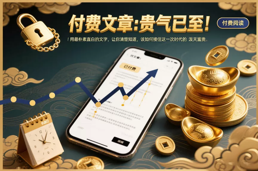 付费文章：贵气已至！用最朴素直白的文字，让你清楚知道，该如何接住这一次时代的泼天富贵我爱资源网-www.52zy.xyz我爱资源网