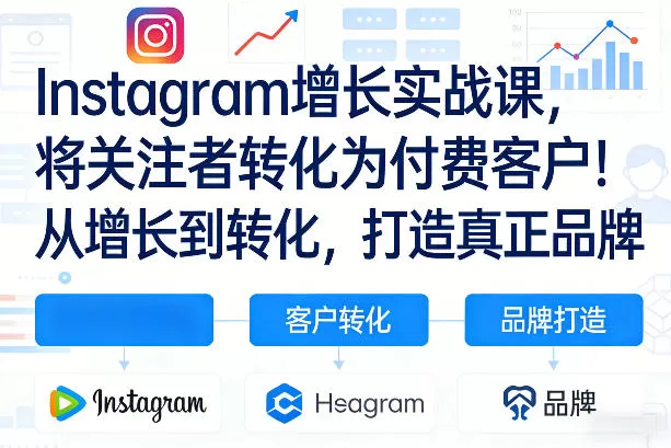Instagram增长实战课，将关注者转化为付费客户！从增长到转化，打造真正品牌（双语字幕）我爱资源网-www.52zy.xyz我爱资源网