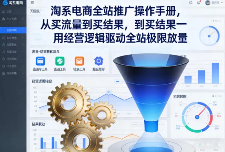 淘系电商全站推广操作手册,从买流量到买结果一用经营逻辑驱动全站极限放量 淘系电商全站推广操作手册,从买流量到买结果一用经营逻辑驱动全站极限放量