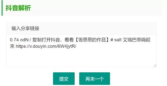 抖音无水印视频解析 html源码我爱资源网-www.52zy.xyz我爱资源网