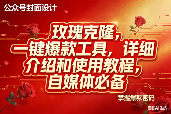 （17528期）玫瑰克隆工具，ai鲁大魔，自媒体必备神器，一键爆款神器，详细教程。我爱资源网-www.52zy.xyz我爱资源网