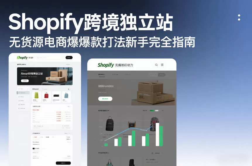 Shopify跨境独立站无货源电商爆款打法新手完全指南 Shopify跨境独立站无货源电商爆款打法新手完全指南