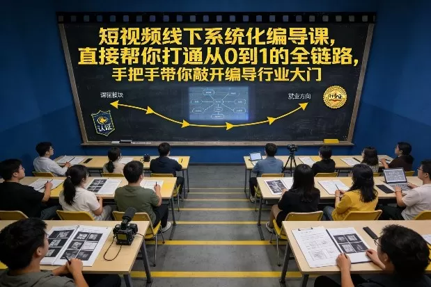 短视频线下系统化编导课，直接帮你打通从0到1的全链路，手把手带你敲开编导行业大门我爱资源网-www.52zy.xyz我爱资源网