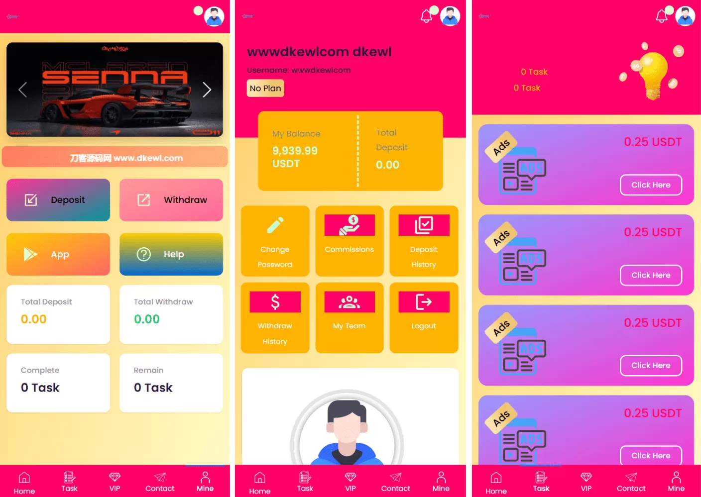 SENNA海外广告奖励投资理财源码/附详细教程我爱资源网-www.52zy.xyz我爱资源网