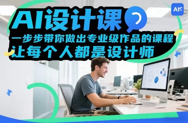 AI设计课，一步步带你做出专业级作品的课程，让每个人都是设计师我爱资源网-www.52zy.xyz我爱资源网