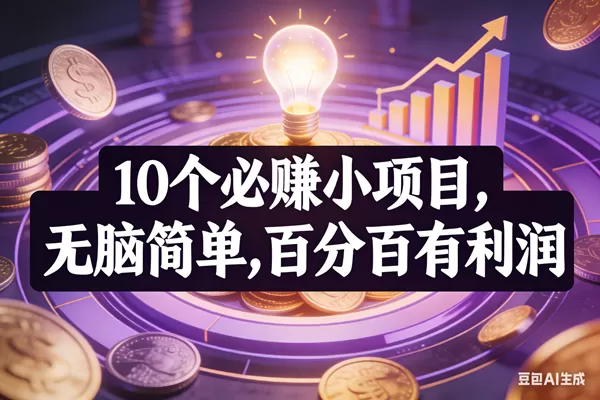 （17169期）10个必赚小项目，无脑简单，百分百有利润，副业首选，日入200+我爱资源网-www.52zy.xyz我爱资源网