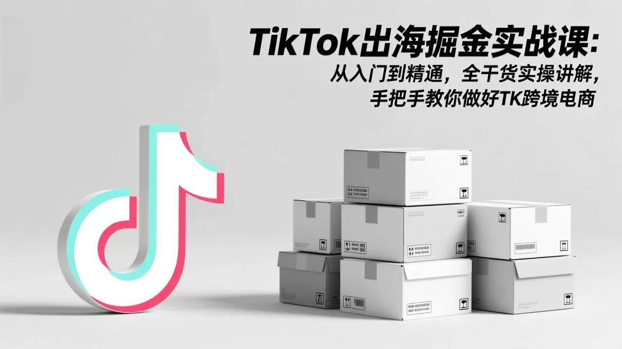 （17368期）TikTok出海掘金实战课：从入门到精通，全干货实操讲解，手把手教你做好TK跨境电商我爱资源网-www.52zy.xyz我爱资源网